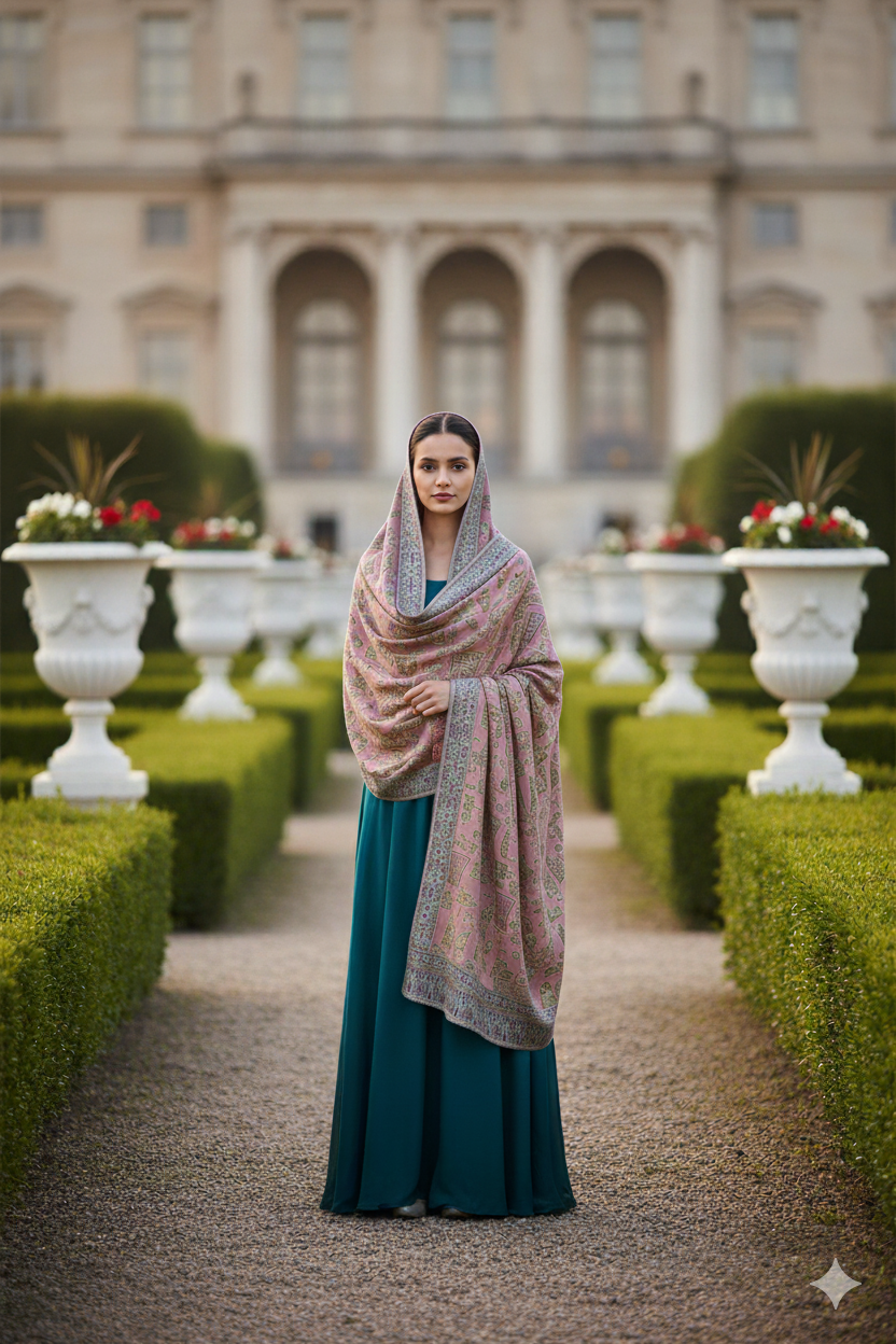 Gull-e-Bahar - Pure Kaani Kashmiri Pashmina Shawl