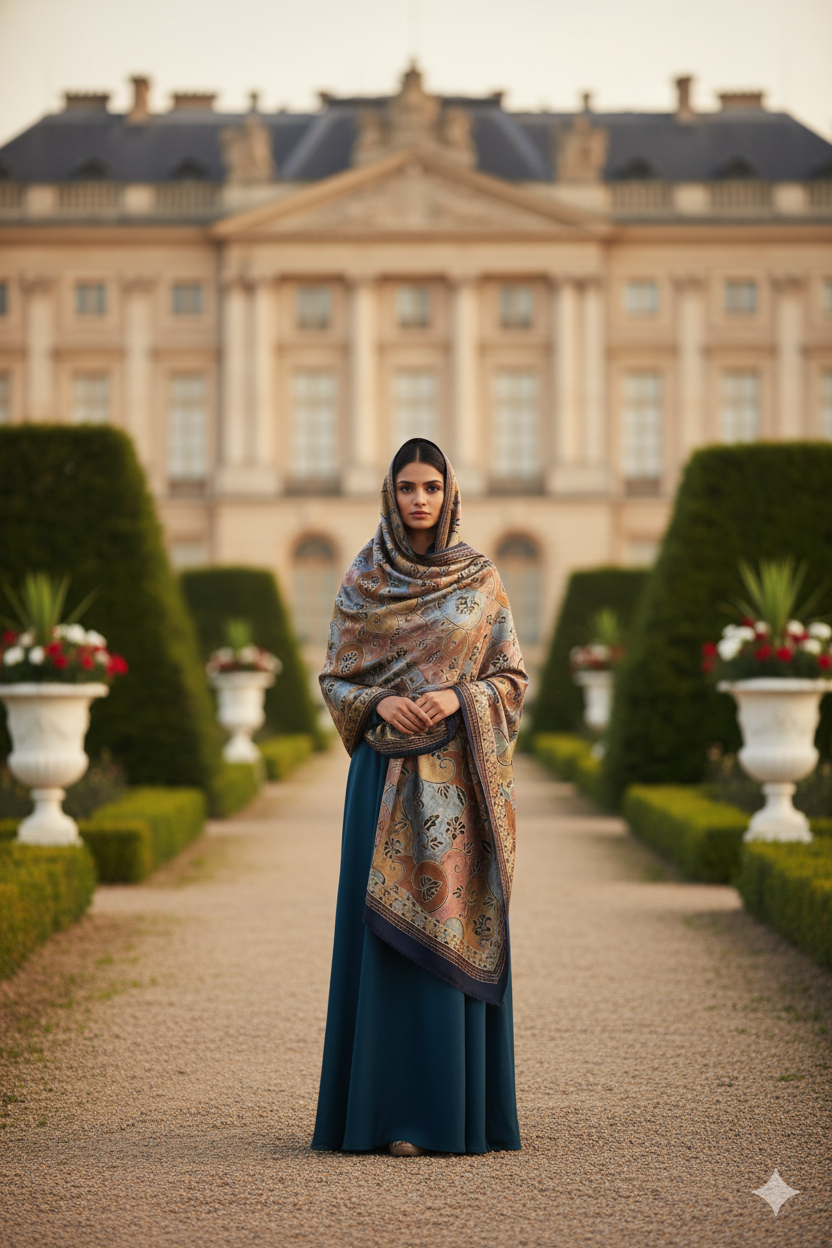 Shām-e-Zarrīn - Pure Kashmiri Pashmina Shawl