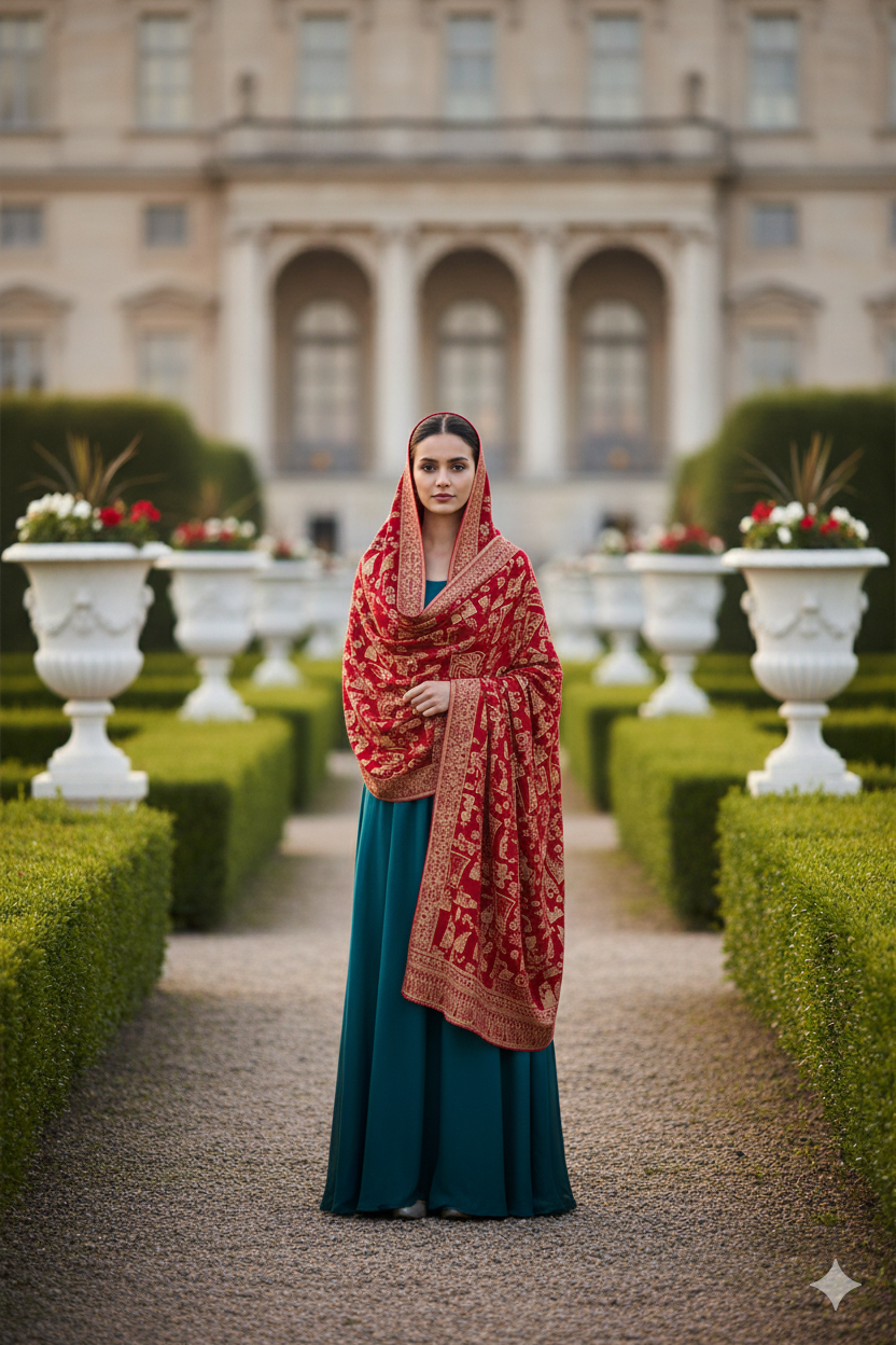 Mughlai Naqsh - Pure Kashmiri Pashmina Shawl