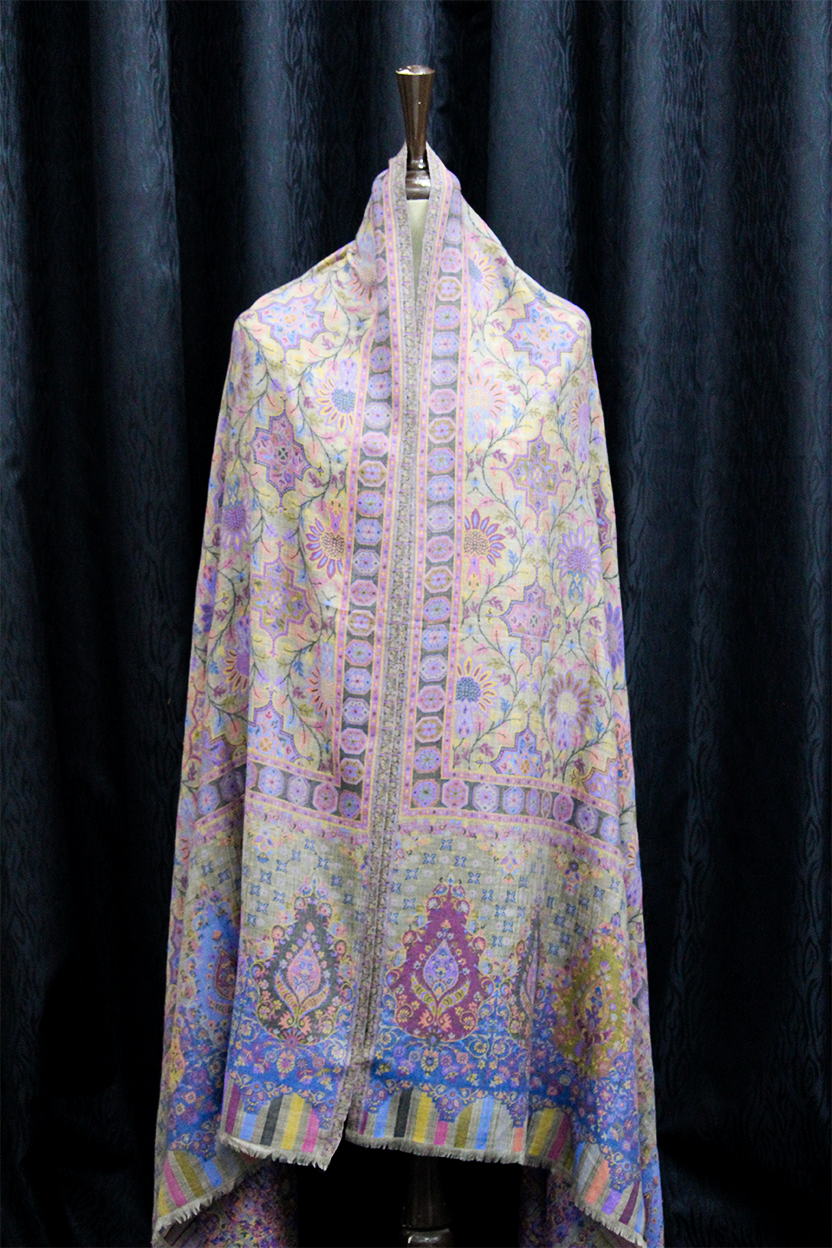 Gull-e-Bahar - Pure Kaani Kashmiri Pashmina Shawl