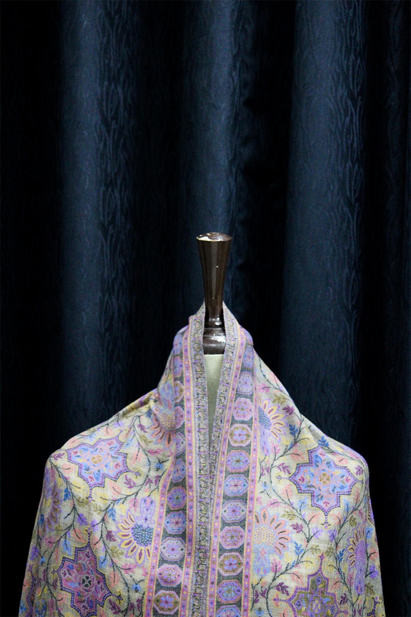 Gull-e-Bahar - Pure Kaani Kashmiri Pashmina Shawl