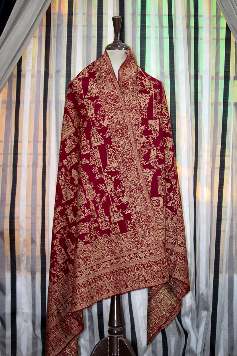 Mughlai Naqsh - Pure Kashmiri Pashmina Shawl