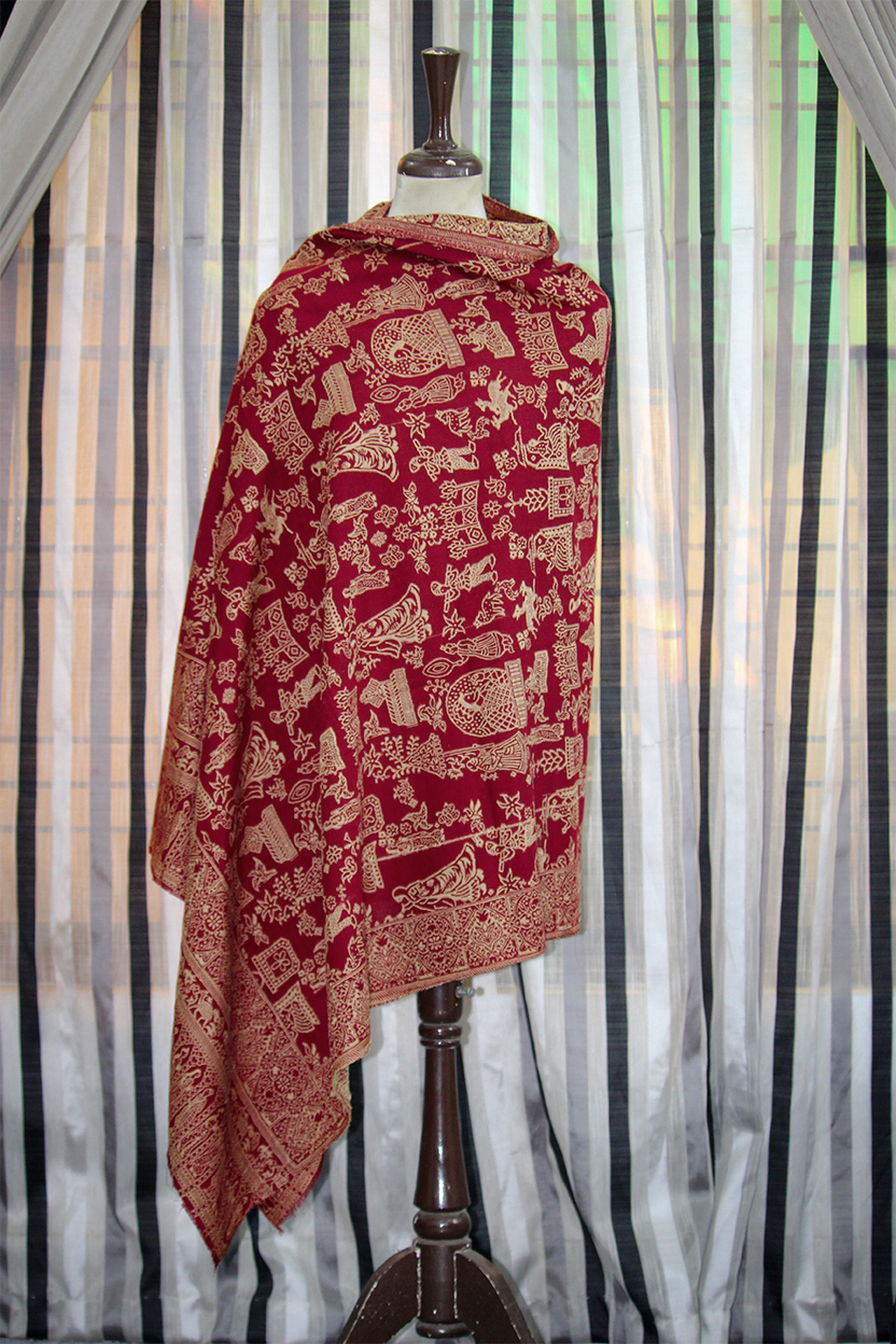 Mughlai Naqsh - Pure Kashmiri Pashmina Shawl
